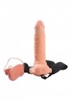 Żylasta proteza penisa przedłużka realistyczne dildo strap on z wibracją