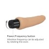 Wibrator dildo cyberskóra Xtreme Feel Cyberskin Vibrator 20cm