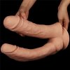 Podwójne duże dildo analno waginalne XXL