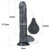 Dildo z wytryskiem Squirt Extreme Dildo - Black 27cm