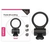 Pierścień na penisa wibracje Power Clit Silicone Cockring Black
