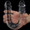 Podwójne dildo przezroczyste Flawless Clear Double dildo 30cm