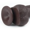 Dildo murzyńskie Sliding Skin Dual Layer Dong - Black 22cm