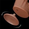 Dildo King size z ruchomą skórą Dual Layer Dong Brown 30cm