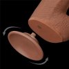 Dildo King size z ruchomą skórą Dual Layer Dong Brown 34cm