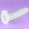 Świecący w ciemności dildo penis niebieski Lovetoy 19 cm