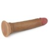 Dwuwarstwowe realistyczne dildo na przyssawce 17,5 cm