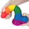Kolorowy tęczowy dildo penis Lovetoy lgbt 19 cm