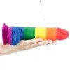 Kolorowy tęczowy dildo penis Lovetoy lgbt 19 cm