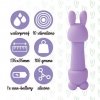 Uroczy masażer króliczek z nakładkami FeelzToys Mister Bunny fiolet