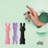 Uroczy masażer króliczek z nakładkami FeelzToys Mister Bunny fiolet