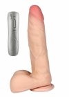 Naturalne dildo rotacyjne na przyssawce 20 cm