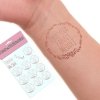 Gry - Zestaw 12 rose gold tatuaży na wieczór panieński