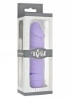Żylasty naturalny wibrator fioletowy 15,5 cm