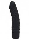 Klasyczne wibrujące dildo czarne 20 cm