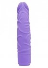 Zakrzywiony realistyczny wibrator fioletowy 20 cm
