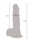 Rotating beads vibrating dildo