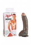 Afrykańskie dildo z przyssawką realistyczny penis 19 cm