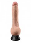 Realistyczne dildo wibrujące na przyssawce żylaste 23 cm