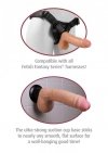 Realistyczne wibruące dildo z jądrami na przyssawce 24 cm