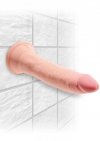 Żylaste dildo na przyssawce penis mega orgazm 17,8 cm