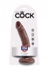 Dildo cock 7 inch brown