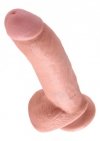 Realistyczne zakrzywione dildo penis na przyssawce 23 cm