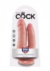 Podwójne do pochwy i pupy dildo na przyssawce