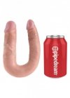 Dildo do pochwy i pupy podwójne cieliste 