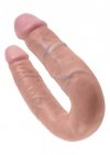 Dildo do pochwy i pupy podwójne cieliste 