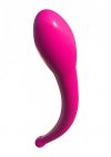 Gumowe gładkie dildo dwustronne różowe 43 cm