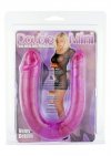 Podwójne żelowe dildo do pochwy i pupy 