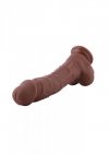 Hismith KlicLok Dildo 23 cm Brown skin tone