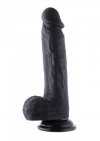 Penis do sex maszyny Hismith KlicLok Dildo 20 cm czarny