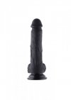 Penis do sex maszyny Hismith KlicLok Dildo 20 cm czarny