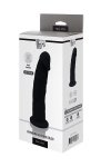 Czarne żylaste dildo penis na przyssawce 19 cm