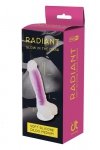Radiant dildo świecące w ciemności średni rozmiar niebieskie