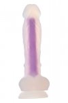 Radiant dildo świecące w ciemności średni rozmiar niebieskie