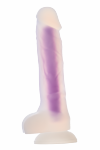 Radiant dildo świecące w ciemności średni rozmiar niebieskie