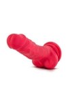 Realistyczne różowe dildo żylasty penis z przyssawką 16,5 cm