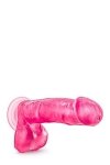 Żelowy penis na przyssawce dildo 18 cm