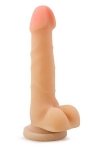 Realistyczne dildo na przyssawce z jądrami 17 cm