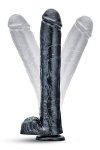 Dildo Jet dark steel carbon metallic black