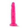 Różowe żylaste dildo penis na przyssawce pochwa oszaleje 19 cm