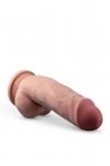 Dr. Skin plus  7 inch girthy posable dildo with balls  mocha