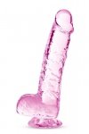 Naturally yours  6 crystalline dildo  rose