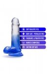 Realistyczne dildo dwukolorowe żelowe z przyssawką 15 cm