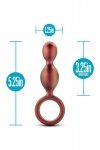 Elegancki korek analny z kulkami plug sonda z pierścieniem