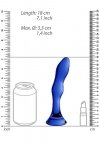Wyprofilowane szklane dildo analne korek 15 cm