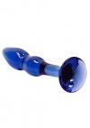 Wyprofilowane szklane dildo analne korek 15 cm